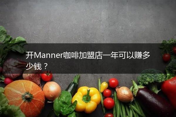 开Manner咖啡加盟店一年可以赚多少钱？
