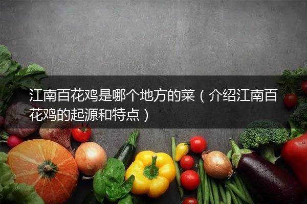 江南百花鸡是哪个地方的菜（介绍江南百花鸡的起源和特点）