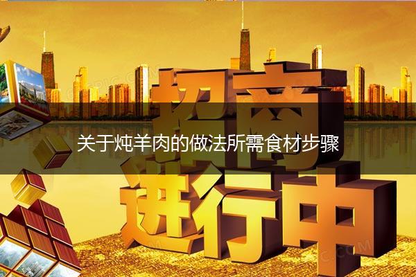 关于炖羊肉的做法所需食材步骤