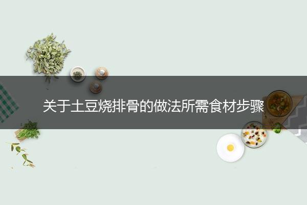 关于土豆烧排骨的做法所需食材步骤