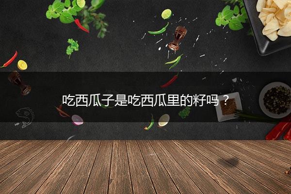 吃西瓜子是吃西瓜里的籽吗？