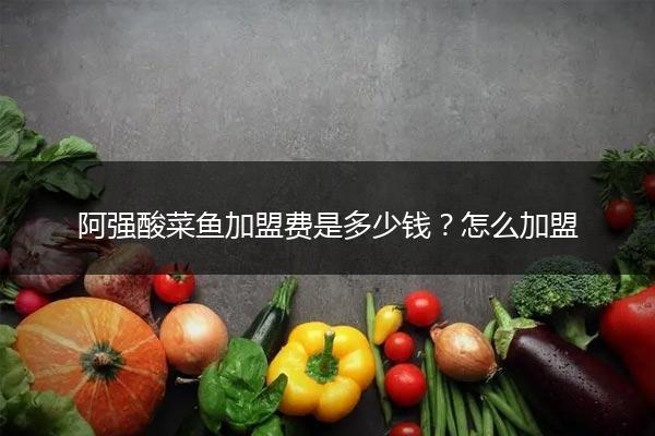 阿强酸菜鱼加盟费是多少钱？怎么加盟