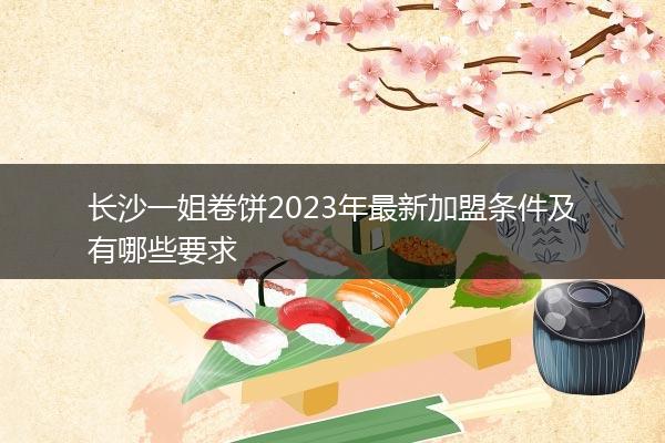 长沙一姐卷饼2023年最新加盟条件及有哪些要求