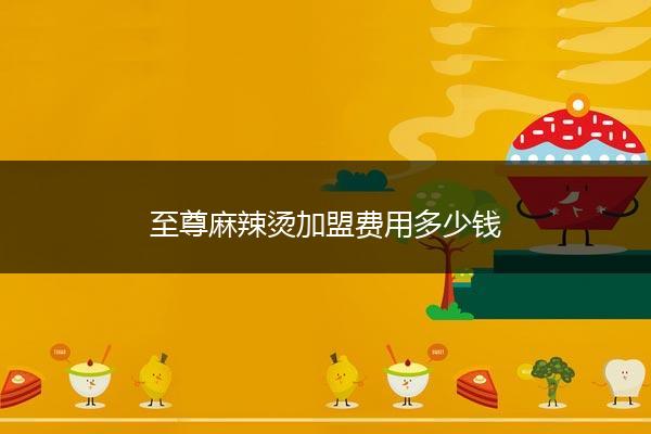 至尊麻辣烫加盟费用多少钱