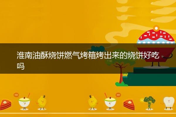 淮南油酥烧饼燃气烤箱烤出来的烧饼好吃吗