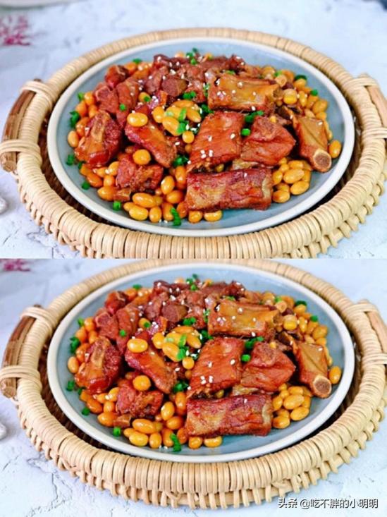 黄豆排骨的做法所需食材步骤（好吃到添盘）