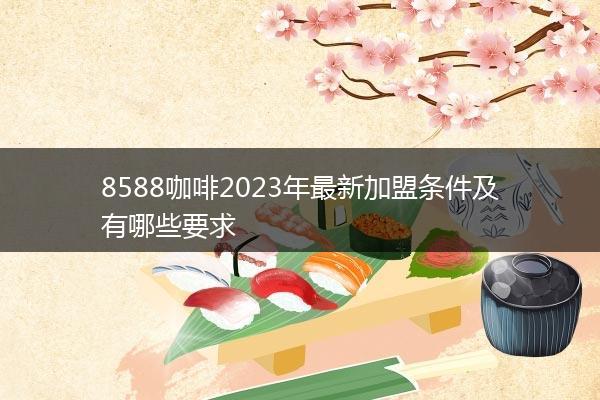 8588咖啡2023年最新加盟条件及有哪些要求