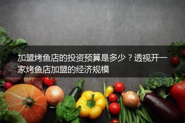 加盟烤鱼店的投资预算是多少？透视开一家烤鱼店加盟的经济规模