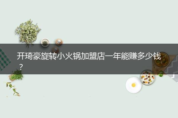 开琦豪旋转小火锅加盟店一年能赚多少钱？