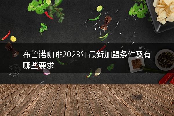 布鲁诺咖啡2023年最新加盟条件及有哪些要求