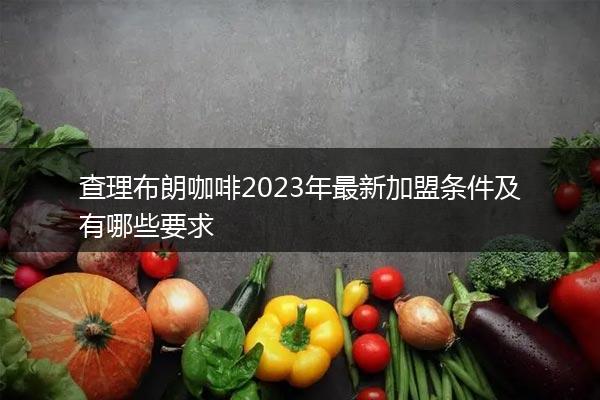 查理布朗咖啡2023年最新加盟条件及有哪些要求