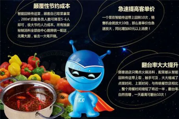 星际之旅智能回转小火锅加盟产品图片