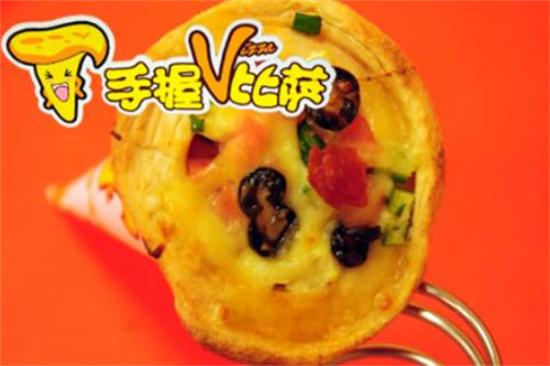 微萨手握披萨加盟产品图片