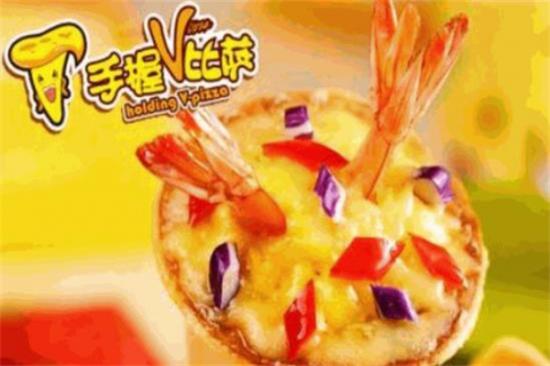 微萨手握披萨加盟产品图片