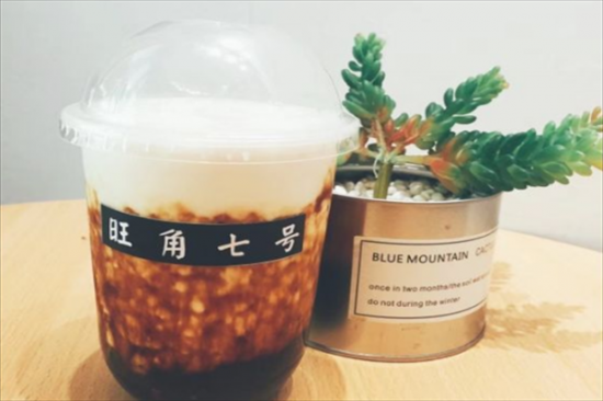 旺角7号奶茶加盟产品图片