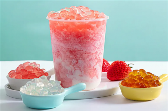 冰雪蜜桃奶茶店加盟产品图片