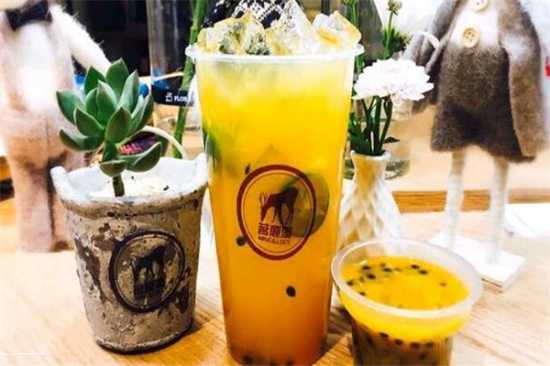 茗鹿溪奶茶加盟产品图片
